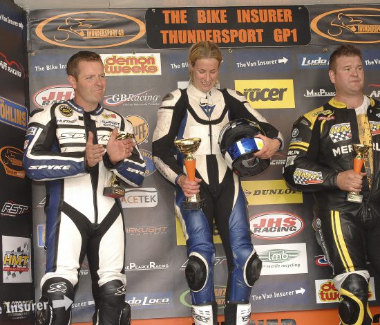 Jenny Tinmouth podium honda thundersport image