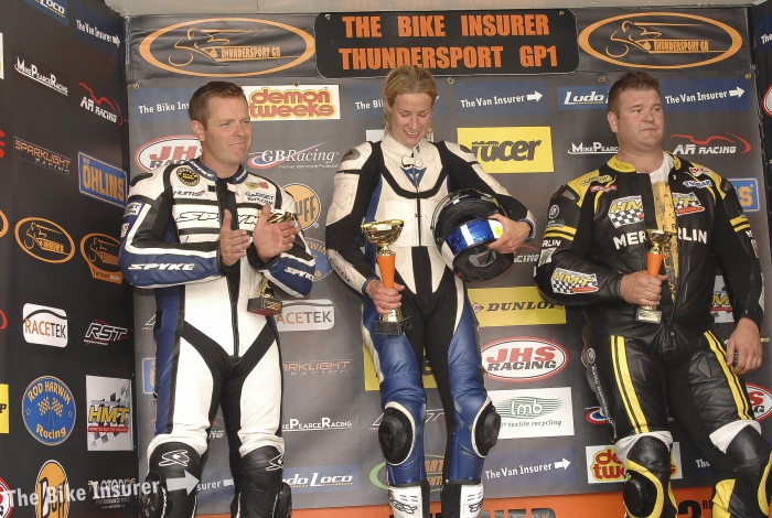 Jenny Tinmouth podium honda thundersport image